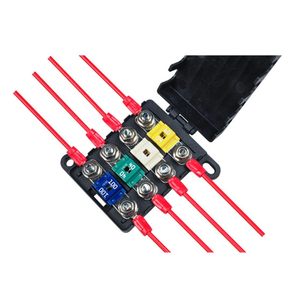 Bán buôn <span class=keywords><strong>4</strong></span> cách vị trí mạch gắn kết nội tuyến khối cầu chì phân phối điện đơn vị hộp thanh xe buýt Ami Midi cầu chì chủ - Product Image 1