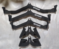 Accessoire de poignée en caoutchouc en alliage d'acier pour barre de traction, équipement de fitness pour salle de sport à domicile, vendu directement d'usine, modèle d'accessoires de force