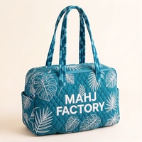 Sac de voyage week-end à fermetures éclair, sac de sport extensible fait main avec support pour tuiles de Mahjong et poussoir
