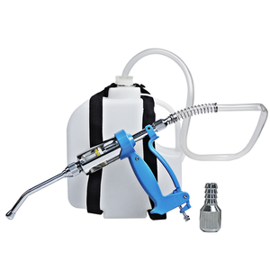 Jeringa <span class=keywords><strong>Veterinaria</strong></span> Automática de 5 ml, Inyector de Mochila con Pistola de Dosificación y Botella de Medicina de 3L para Animales de Granja - Product Image 2