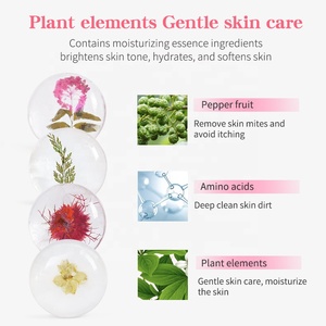 OEM tùy chỉnh khuôn mặt cơ thể làm sạch handmade pha lê trong suốt Vegan nghệ tây axit amin xà phòng - Product Image 3