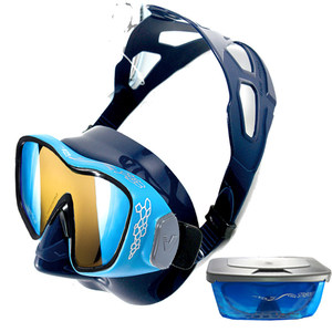 Taiwan V.DIVE Professionelle Beschlagfreie UV-Beständige Niedrigvolumige Gummi-Schnorchel-Tauchermaske für Erwachsene - Product Image 5
