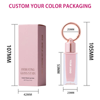 Gloss à lèvres liquide végétalien hydratant et hautement pigmenté, effet brillant, personnalisable OEM/ODM, pour femmes, cosmétique quotidien pour les lèvres