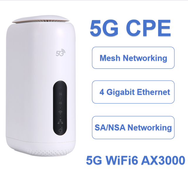 Gigabit Wireless 4G Lte 5G Cpe Wifi Router With Dual Sim Card Slot Wifi 6 AX3000 for Home Network