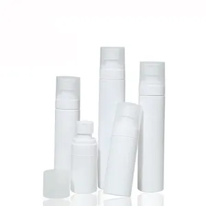 Botol Semprot Plastik Silinder Putih, 30Ml 50Ml 80Ml 100Ml 120Ml dengan Penutup Transparan