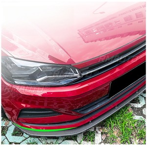 Paraurti anteriore per auto con Spoiler a labbro deflettore paraurti anteriore per <span class=keywords><strong>Volkswagen</strong></span> <span class=keywords><strong>Polo</strong></span> MK6 2018 + Kit carrozzeria <span class=keywords><strong>accessori</strong></span> auto - Product Image 3