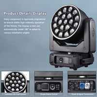 2 Projecteurs à Tête Mobile B-Eye Zoom 19x40W avec Contrôle Individuel des Pixels, Effets Macro Dynamiques Multiples CTO, Lumière DJ avec Flight Case