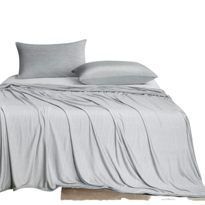 Double Layer Solid Plain Knitted 100% Polyester Cooling Fiber <b>Blanket</b> for Summer by harshit international - Product Image 1