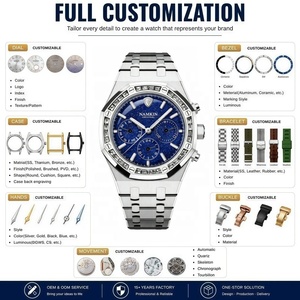 Reloj Mecánico Multifuncional de Lujo para Hombre, con Esfera de Lapislázuli Natural de 42 mm, Personalizable, con Luminosidad, Último Modelo, Servicio OEM Integral - Product Image 2