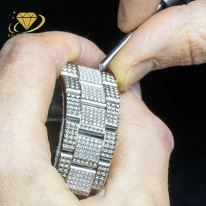 Buss Down Custom Vvs Moissanite <strong>Watch</strong> Pass Diamond Tester Iced Out Men Luxury <strong>Wholesale</strong> Mossinate <strong>Watches</strong>