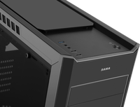 Boîtier de jeu pour ordinateur, panneau frontal en métal, tour de pc pour carte mère atx, compatible avec alimentation électrique, nouveau modèle