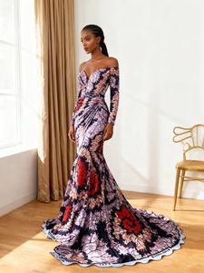 Nouveau Modèle Super <span class=keywords><strong>Tissu</strong></span> Imprimé en Coton Wax Africain pour Robes <span class=keywords><strong>de</strong></span> Mariée - Product Image 2