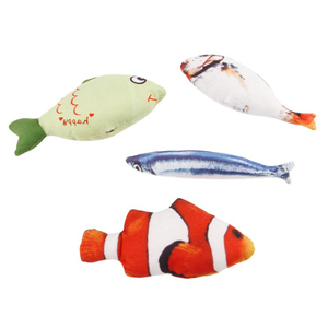 Amaz Venta caliente <span class=keywords><strong>Catnip</strong></span> Infundido Felpa Simulación Pescado Masticar Juguete para roer mascotas - Product Image 4