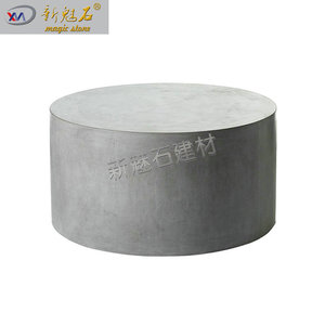 Nuevo Banco Redondo de Cemento Magic Stone, Asiento de Jardín de Fibra de Vidrio GRC UHCP, Estilo Moderno Minimalista, Hormigón Prefabricado para Paisajismo - Product Image 5