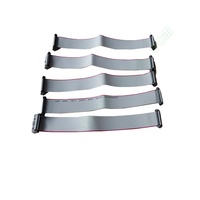 6 8 10 12 14 16 20 24 26 30 34 40 50 60 64 pines 2,54mm conector idc gris plana cable de cable plano