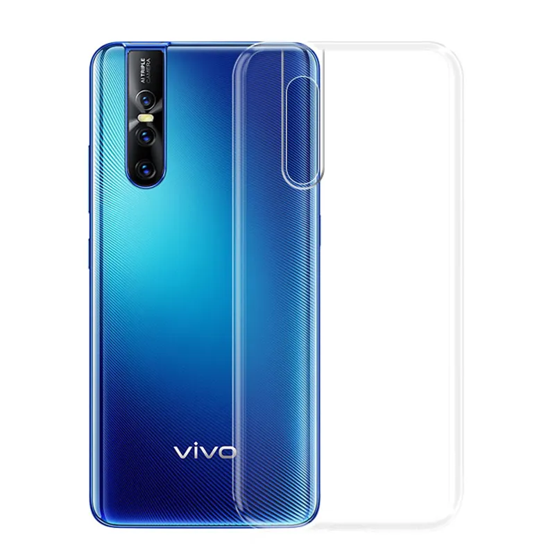 2019 yumuşak TPU Vivo için kılıf V17 S1 Pro şeffaf arka kapak telefon kılıfları şeffaf koruyucu kapak için Vivo S5