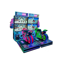 Machine d'arcade de course automobile populaire pour intérieur, à double moteur, à monnayeur, avec simulation inclinable et en métal