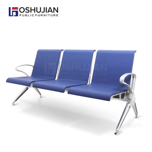 เก้าอี้พักคอยแบบโฟม PU 3 ที่นั่ง สำหรับห้องรับรองสนามบิน โรงพยาบาล ที่นั่งรับรองแขก  แบบเชื่อมต่อ 4-5 ที่นั่ง - Product Image 1