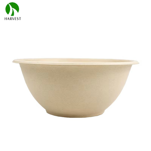 Offre Spéciale jetable biodégradable à emporter pulpe naturelle canne à sucre bagasse bol à salade rond boîte à lunch écologique avec couvercle - Product Image 1