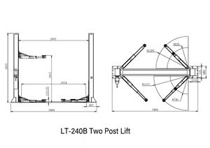 Ascenseurs de voiture hydrauliques à deux postes de haute qualité pour <span class=keywords><strong>pont</strong></span> de levage automatique de <span class=keywords><strong>garage</strong></span> à domicile - Product Image 5