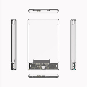 Transparent 2.5 Inch HDD SSD <b>Enclosure</b> Type C 3.1 For Laptop <b>Plastic</b> Case - Product Image 1
