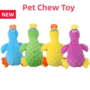 ZHONGYA Pet New Durable Eco-Friendly Plush Quacking Duck Dog Chew <strong>Toy</strong> with <strong>Squeaky</strong> Design for Entertainment and Teeth Cleaning - Product Image 1