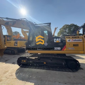 Excavatrice hydraulique sur chenilles Caterpillar 320D importée pour les travaux d'infrastructure de construction : Moteur, Pompe, Boîte de vitesses, Engrenages, PLC - Product Image 1