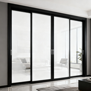 Puerta Corredera de Vidrio Sencillo Sellada y Resistente al Desgaste de Diseño Moderno y Lujoso de Hanyu para Dormitorio, Sala de Estar, Edificio de Oficinas y Más - Product Image 5