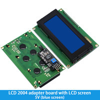 1 unidad LCD2004 + I2C 2004 20x4 2004A pantalla azul HD44780 caracteres LCD/W IIC/I2C Módulo adaptador de interfaz serie para módulo Arduino