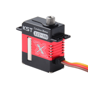 Ventes Flash : Servomoteur numérique sans noyau HV KST X12-508 V8.0 Micro DC7.4V 6.2Kgf.cm 0.07sec programmable à engrenages métalliques pour hélicoptères RC - Product Image 3