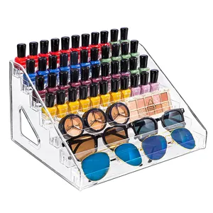 Présentoir de rangement en acrylique transparent pour vernis à ongles, support pour lunettes de soleil, huile essentielle, rouge à lèvres, 3/4/5/6/7 couches