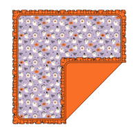 Couverture d'emmaillotage pour bébé à volants Halloween, imprimé fantôme et citrouille, en flanelle double couche, pour nouveau-né et poussette