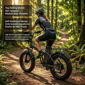 Bicicleta Eléctrica Plegable de Montaña de Alta Potencia 1000W, Neumático Grueso de 20 Pulgadas, 40V 20Ah, Cuadro de Acero de Alto Carbono, Bicicleta Eléctrica Plegable - Product Image 2