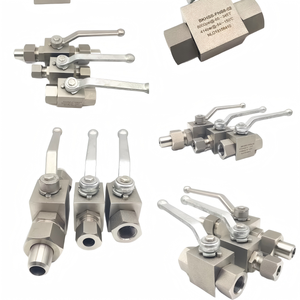 Raccord à bille 2 voies en acier inoxydable à filetage NPT élevé, étanchéité fiable, longue durée de vie pour conduites d'eau et d'huile, OEM - Product Image 1