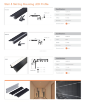 Profilés LED en alliage d'aluminium pour marches de cinéma avec services de pliage/découpe/soudage et décorations
