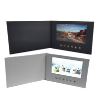 Invitation de mariage personnalisée A5, écran numérique vierge de 10 pouces, brochure vidéo LCD de 7 pouces, carte-cadeau en papier, matériel fait main