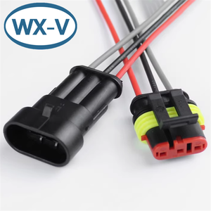 Arnés de cables estándar de 3 núcleos, conectores de acoplamiento macho y hembra, arnés de cables de conector resistente al agua de 12mm, <span class=keywords><strong>Pl</strong></span>, 1 unidad, 2 unidades - Product Image 4