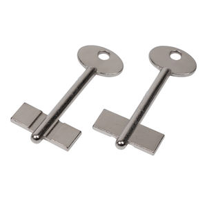 Outil <span class=keywords><strong>de</strong></span> <span class=keywords><strong>serrurier</strong></span> en laiton à <span class=keywords><strong>double</strong></span> tige <span class=keywords><strong>de</strong></span> <span class=keywords><strong>clé</strong></span>, forme unique, avec <span class=keywords><strong>clé</strong></span> vierge sécurisée - Product Image 1