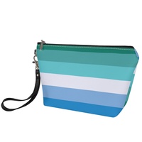 Trousse de toilette personnalisée motif homme gay (à sept rayures) avec impression UV intégrale pour les voyages interurbains et l'organisation des cosmétiques à domicile