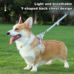 Nouveau harnais pour chien de type gilet réglable, laisse en nylon, spécial pour les chiens de petite et moyenne taille, adapté aux <span class=keywords><strong>Corgi</strong></span>, aux bouledogues français - Product Image 5