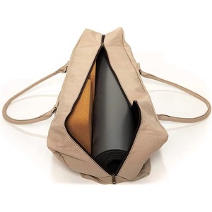 Sac de sport pour tapis de yoga en toile à motifs avec poche et fermeture éclair - Product Image 6