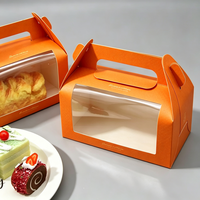 Boîte à pain en carton, emballage de dessert, boîte cadeau de luxe en carton artistique pliable, boîte cadeau de fête, logo personnalisé, impression UV, écologique, recyclable
