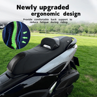 Siège de moto de style selle pour Yamaha NMAX 155 2025-2026, siège de remplacement, coussin en cuir PU souple, neuf