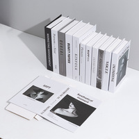 Modische Deko-Bücher für Zuhause Moderne Luxus-Bücher Selbstklebende Dekorative Buchbox für Wohnzimmer Bücherregal