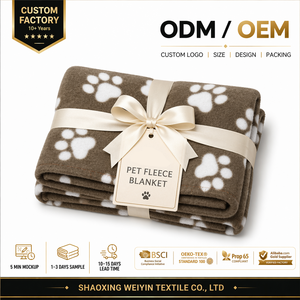 Coperte per Animali Domestici Personalizzate all'Ingrosso, Morbide Coperte in Pile per <span class=keywords><strong>Cani</strong></span> e Gatti con Logo Personalizzato, Ideali come Regalo Promozionale - Product Image 1