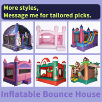 Castillo Inflable Blanco con Tobogán, Castillo Inflable para Bodas y Alquiler para Fiestas
