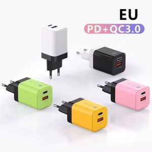 อะแดปเตอร์ชาร์จโทรศัพท์มือถือแบบเร็ว Pd3.0 Pd20w รุ่นขายดีที่สุด สำหรับปลั๊กไฟแบบ US และ EU  กำลังไฟ 38W - Product Image 3