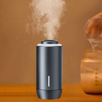 Diffuseur de parfum en plastique rechargeable par USB pour la maison et le bureau, avec humidificateur et éclairage LED, garantie 1 an - Portable pour une utilisation en voiture et en chambre