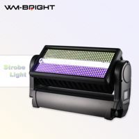 Projecteur LED motorisé RVBW étanche IP65 pour extérieur avec panneau stroboscopique et contrôle par section DMX512