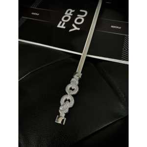 Cinturón de Cuero Sintético para Mujer Fiori con Ocho Hebillas, Cinturón de Boda - Product Image 1